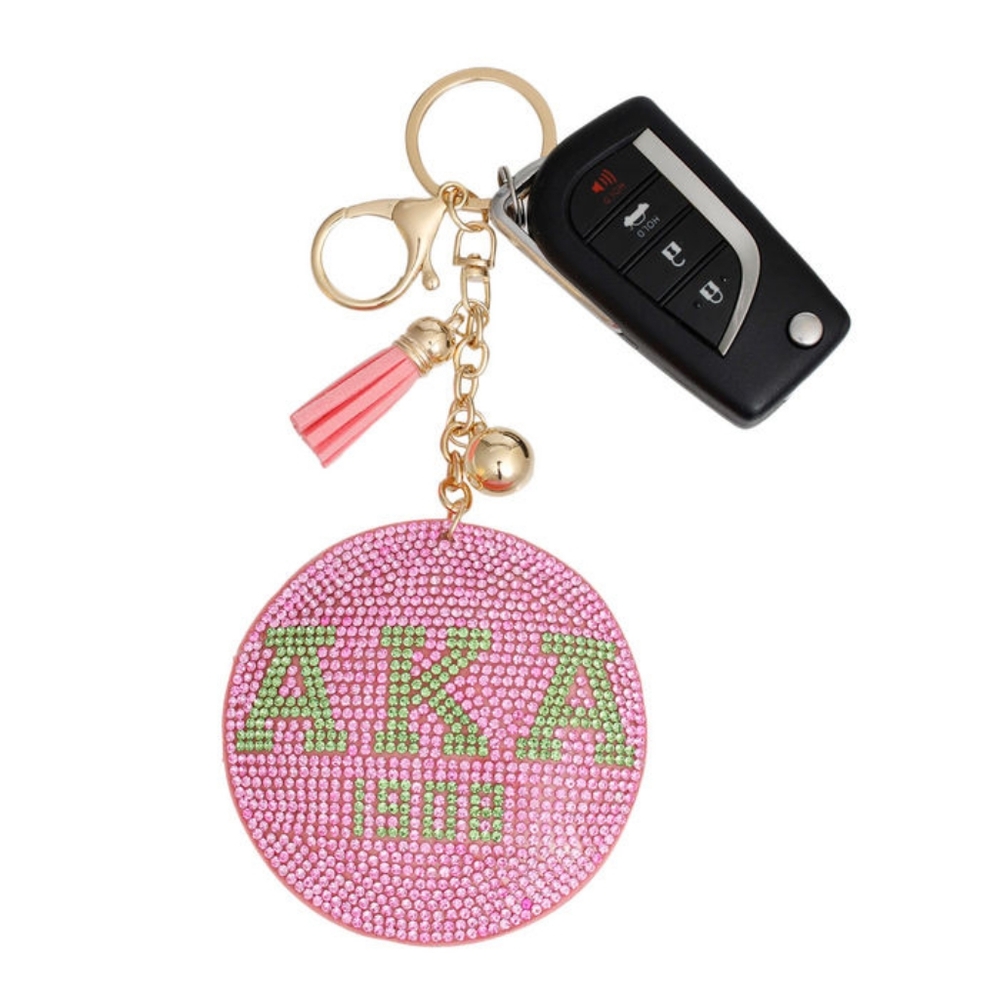AKA Alpha Kappa Alpha Sorority Keychain and Purse Charm